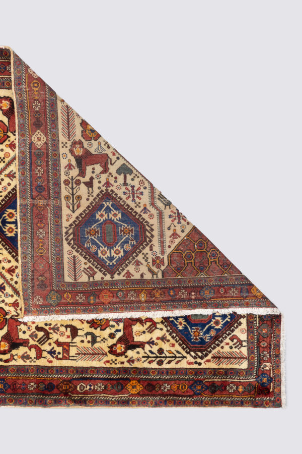 Antique Afshar Lion Carpet 2.6SQM