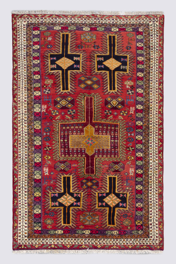 Vintage Sirjan Afshar Salibi Carpet 3SQM