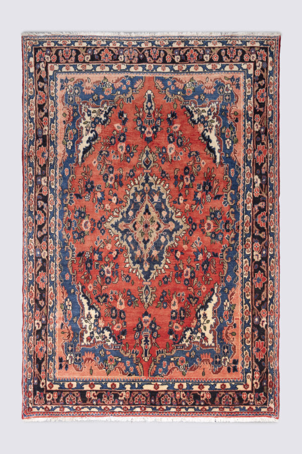 Semi Antique Hamadan Lachak Toranj Carpet 5.8SQM