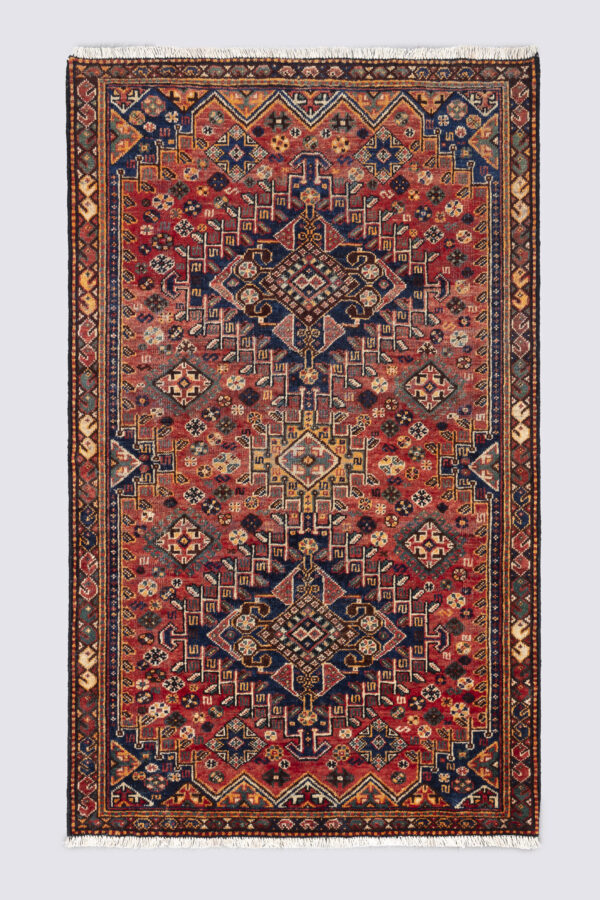 Antique Qashqai Bavanat Carpet 2 SQM