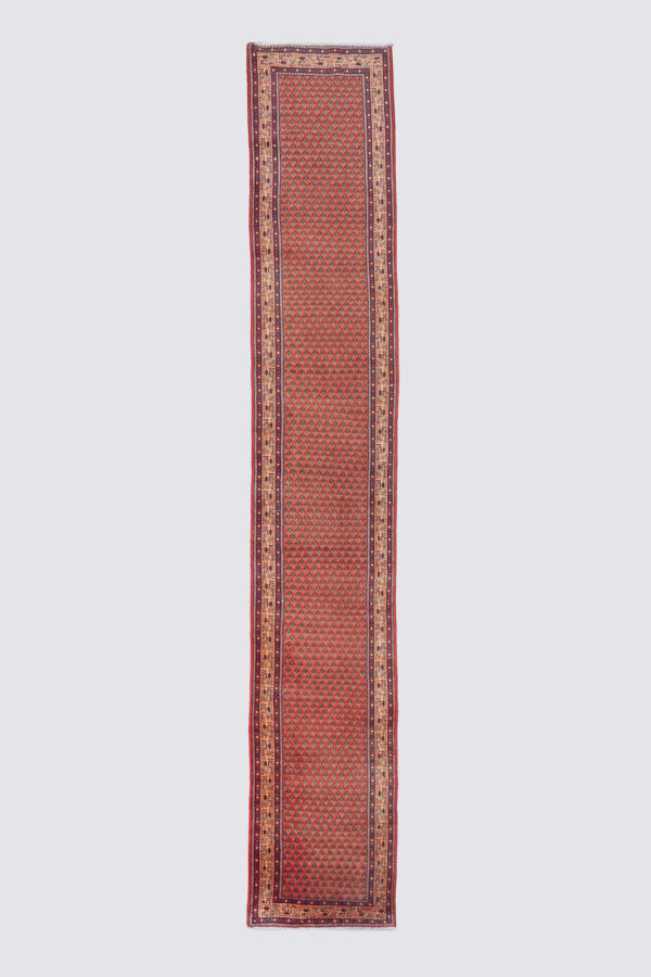 Vintage Arak Boteh Mir Carpet Runner 4.4SQM