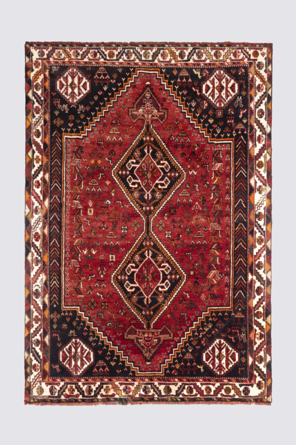 Semi Antique Dorian Qashqai Double Toranj Carpet 4.2SQM