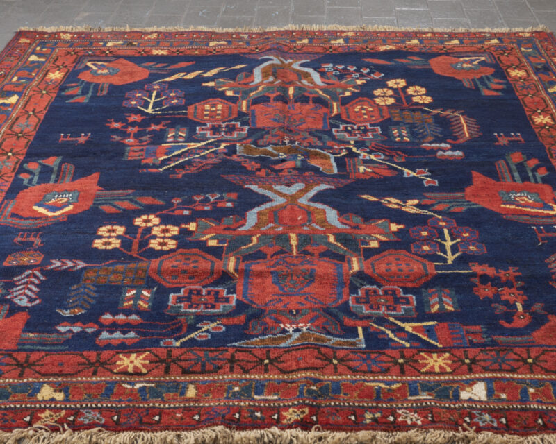 Antique Afshar Persian Rug With Vase Design Mid 19Th Century 176*150Cm - Image 3
