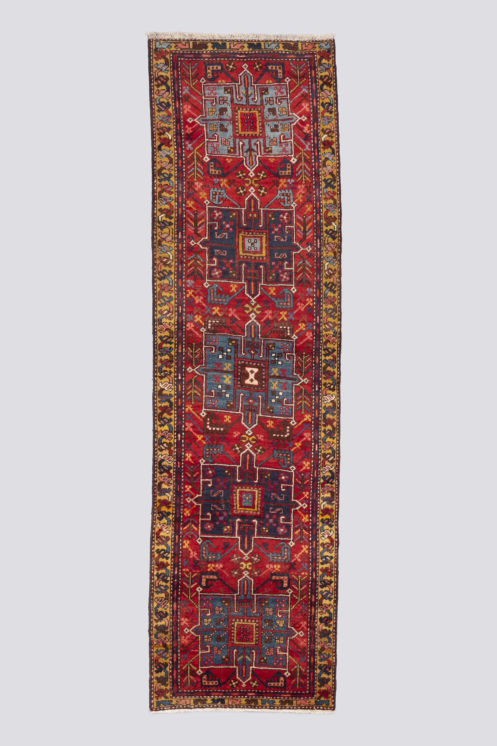 Rca233-Edit-Carpet Semi Antique Qaraja Carpet Runner 300*88Cm - Image 1