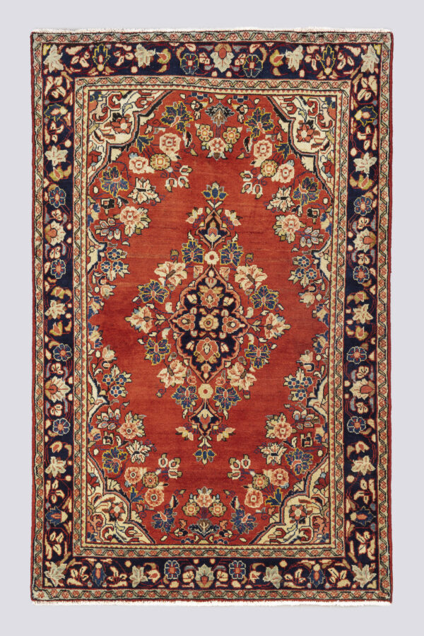 Semi Antique Fine Mahal Lachak Toranj Carpet 2.6SQM