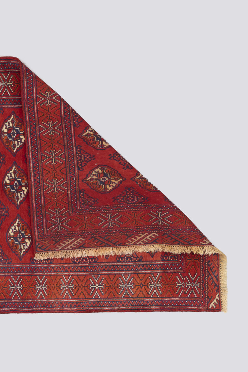Fine Torkaman Yamut Mari Gool (Elephant feet) Carpet 145*110CM - Image 2