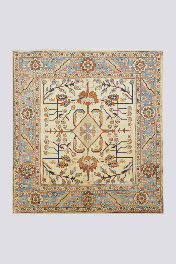 Vintage Ardabil Signed Heriz Design Carpet 4.5SQM
