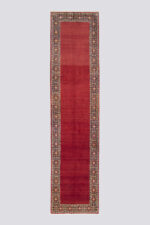 Fine Kashan Minimal Red Carpet Runner 385*92CM