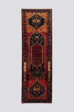 Antique Garoos Bijar Hexagonal Medallion Carpet Runner 385*123CM