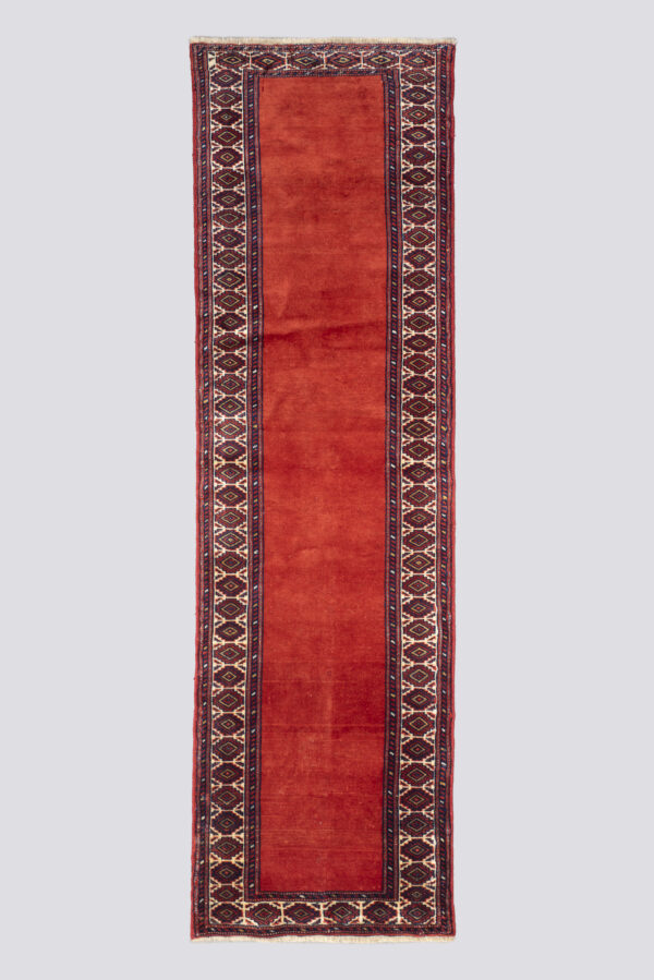 Vintage Fine Torkaman Red field Carpet runner 1.6 SQM