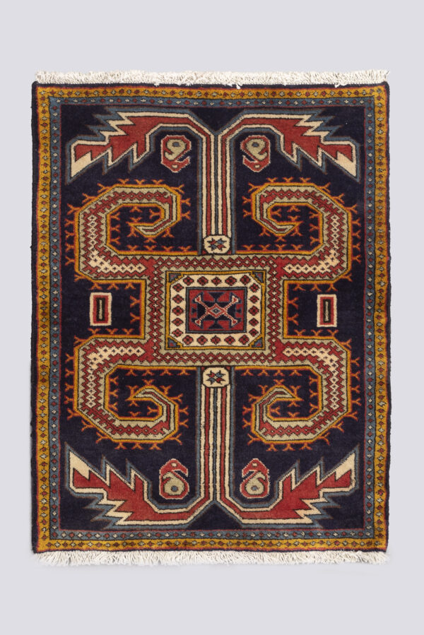 Semi Antique Nili Ardabil Poshti Carpet 0.7SQM