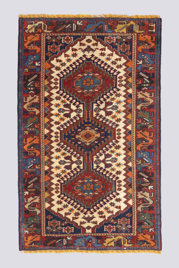 Antique Yalame Triple Toranj Carpet 1SQM