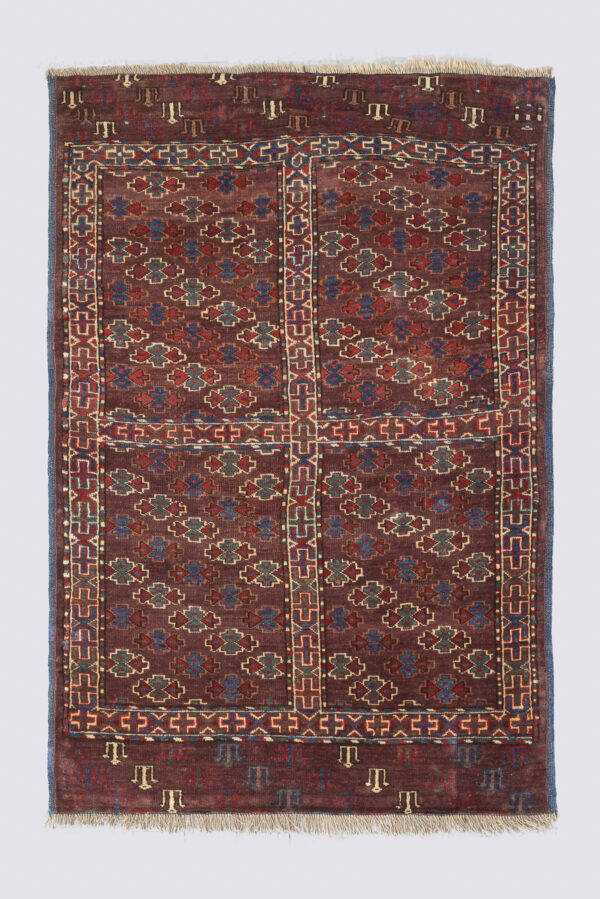 Antique Torkaman 4 Qabi (Frames) Carpet 1.4SQM