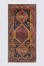 Antique Garoos Bijar Hexagonal Medallion Carpet 296*144CM