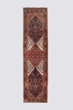 Antique Bakhshayesh Runner with Stepped Medallion, c.1910–1930 458*116CM