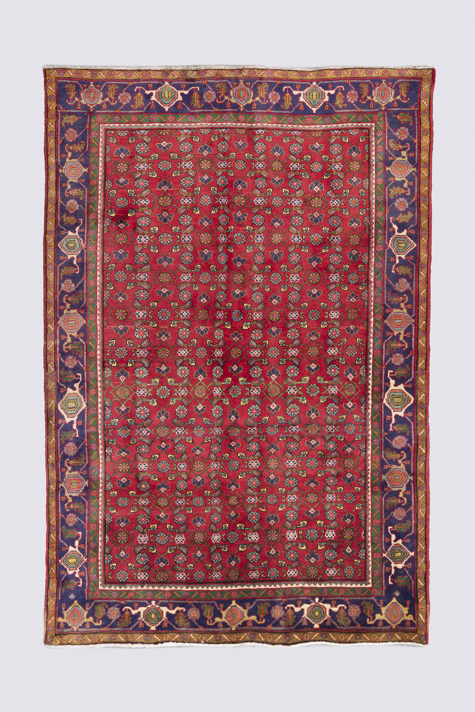 Rca327-Edit-Carpet Semi Antique Zanjan Mahi Qalat Carpet 321*222Cm - Image 1