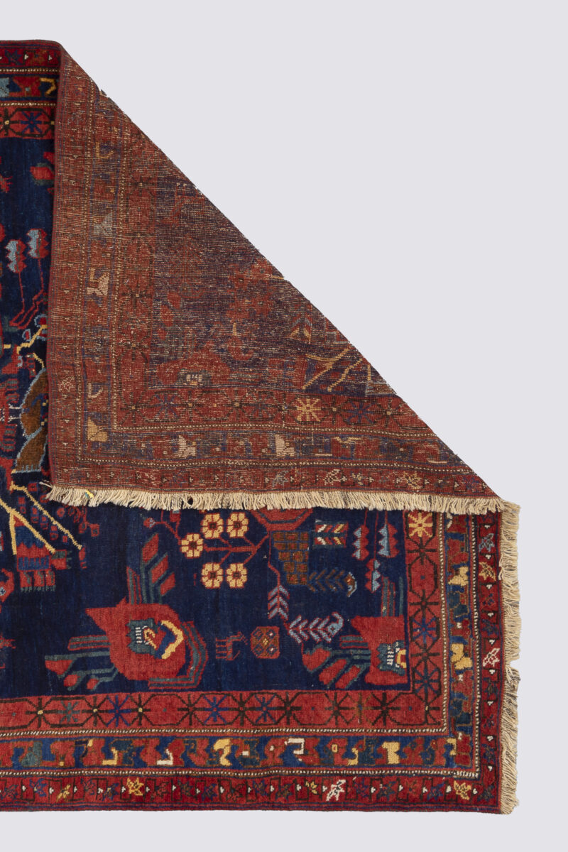 Antique Afshar Persian Rug With Vase Design Mid 19Th Century 176*150Cm - Image 2