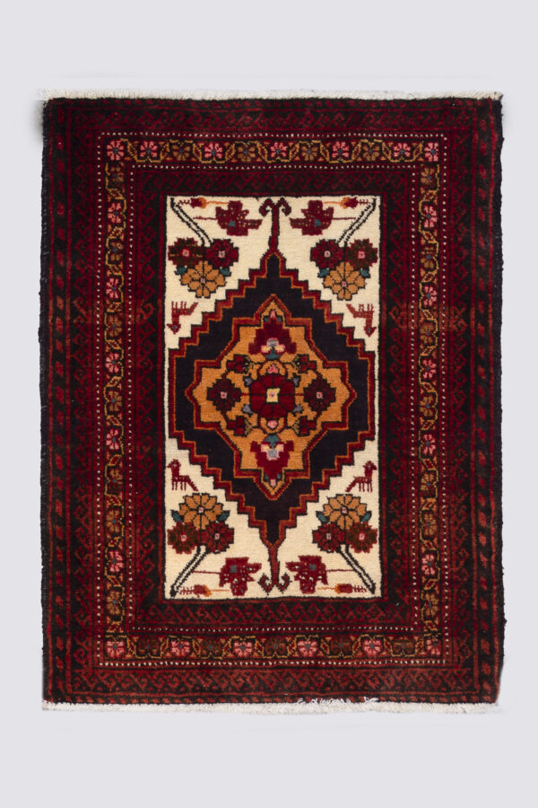 Vintage GhasemAbad Poshti Carpet 2