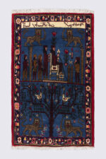 Antique Fine Tabriz Persepolis Pictorial Carpet 115*74CM