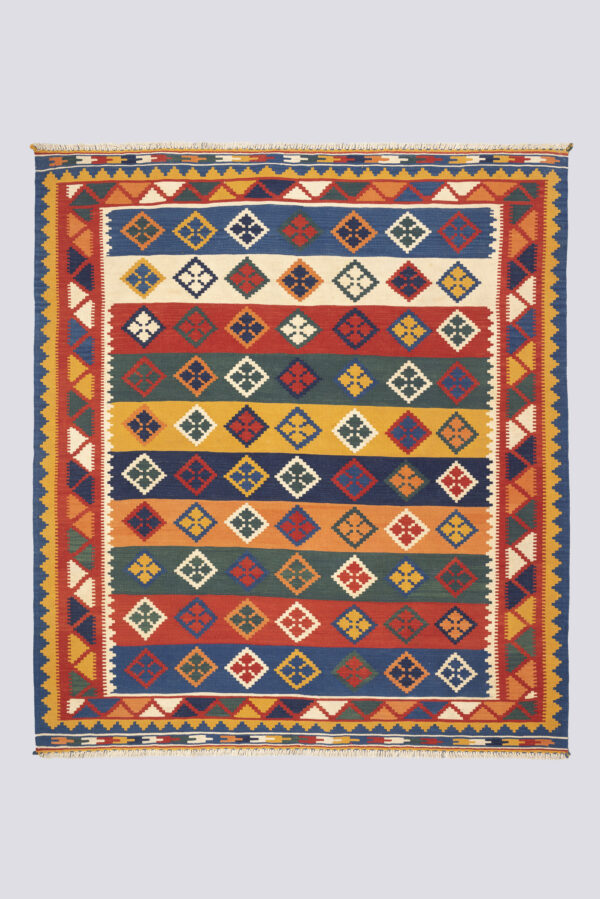 Vintage Qashqai Fine Stirpes Kilim 4.1SQM