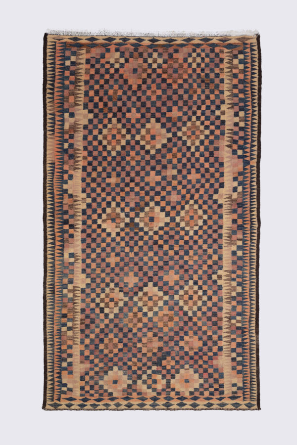 Antique Harsin Checkered Kilim
