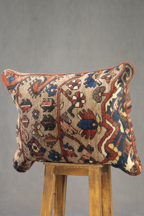 Antique Bakhtiari Carpet Cushion 60*70cm