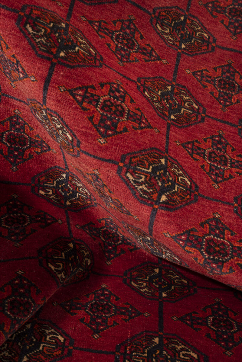 Fine Torkaman Yamut Mari Gool (Camel Feet) 157*123Cm - Image 8
