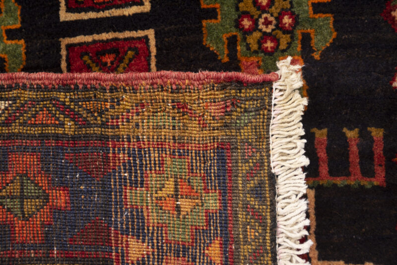 Antique Qara Dagh Caucasian Triple Toranj Carpet 304*121Cm - Image 12