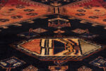 Antique Garoos Bijar Hexagonal Medallion Carpet Runner 385*123CM - Image 4