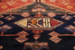 Antique Garoos Bijar Hexagonal Medallion Carpet Runner 385*123CM - Image 3