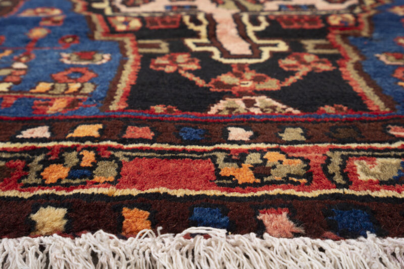 Antique Nahavand Nili Qalat Figures Carpet 152*105Cm - Image 6