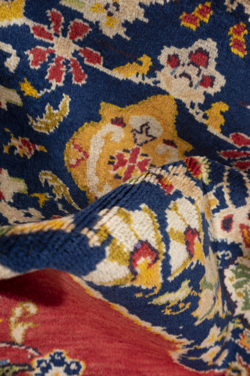 Antique Fine Hamedan Armenian Lachak Toranj Carpet 162*104CM - Image 9