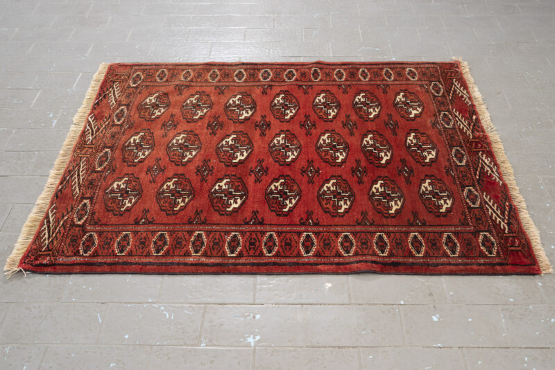 Fine Torkaman Mari Gol (Elephant Feet) Carpet 115*91Cm - Image 4
