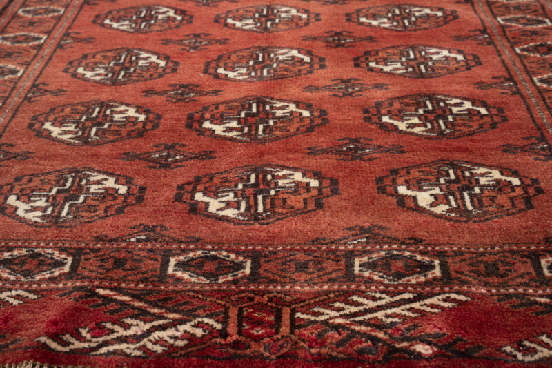 Fine Torkaman Mari Gol (Elephant Feet) Carpet 115*91Cm - Image 5