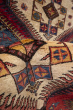 Antique Fine Heriz Five Toranj Golden Frame Carpet Runner 4.8SQM - Image 11