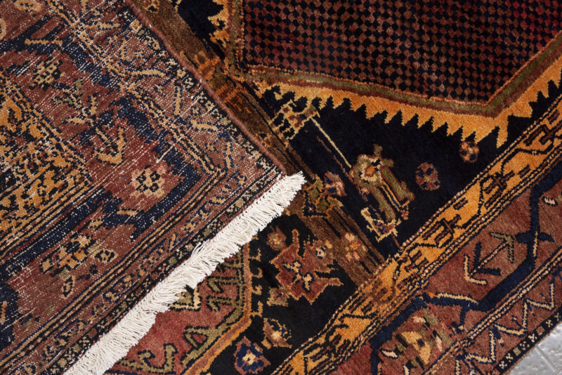 Antique Garoos Bijar Hexagonal Medallion Carpet 296*144Cm - Image 8