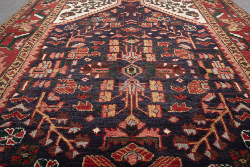 Antique Bakhshayesh Runner With Stepped Medallion, C.1910–1930 458*116Cm - Image 3
