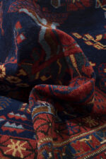 Antique Afshar Persian Rug with Vase Design Mid 19th Century 176*150CM - Image 10