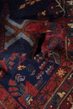 Antique Afshar Persian Rug with Vase Design Mid 19th Century 176*150CM - Image 9