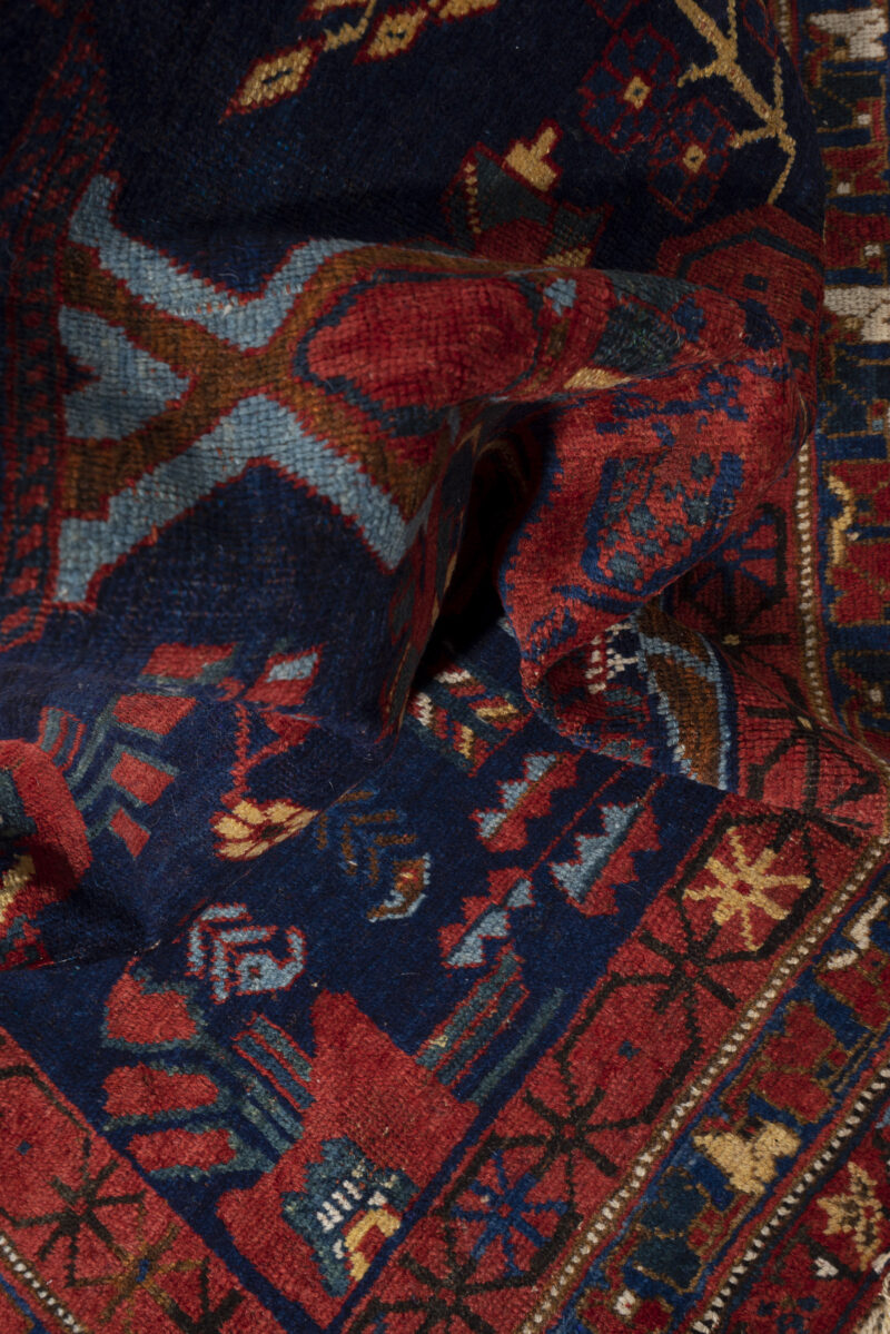 Antique Afshar Persian Rug With Vase Design Mid 19Th Century 176*150Cm - Image 9