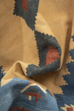Vintage Qashqai Firuz Abad Double Toranj Kilim 3SQM - Image 9