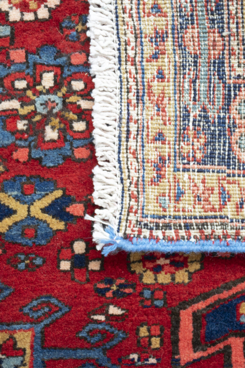 Antique Heriz Pictorial Carpet Runner 371*123Cm - Image 7