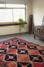 Vintage Dehaj Diamond Lattice Persian Rug c.1950s 285*200CM - Image 2
