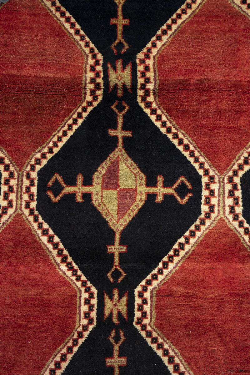 Vintage Dehaj Diamond Lattice Persian Rug c.1950s 285*200CM - Image 5