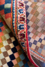 RG154 Contemporary Persian Ardakan Checkered Lozenges Rug Runner 2