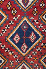 RK225 Antique Qashqai Triple Toranj Fine Kilim 7