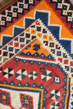 RK225 Antique Qashqai Triple Toranj Fine Kilim 9