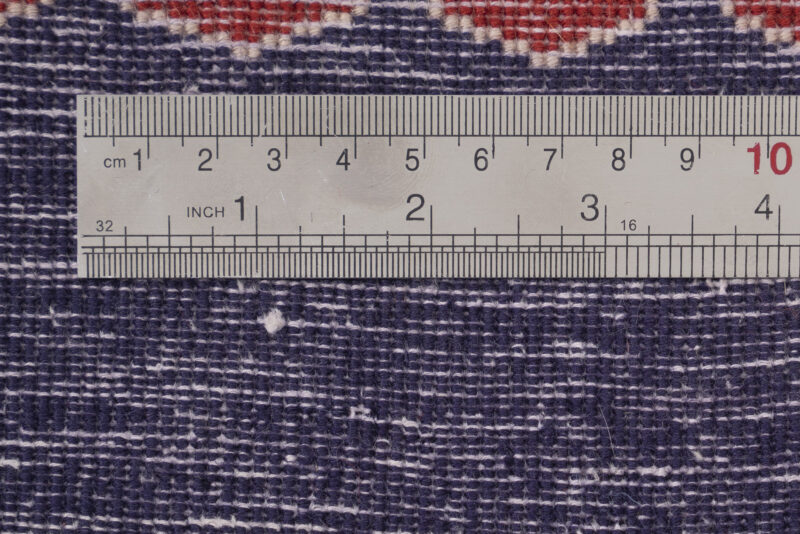 Vintage Mashahd Nili Double Toranj Poshti Carpet 0.5Sqm - Image 6