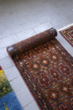 Khorasan Baluch Chalipa Persian Carpet Runner c.1960s 269*48CM - Image 3