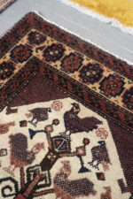 Semi Antique Baluch Morqi Carpet  64*60CM - Image 3